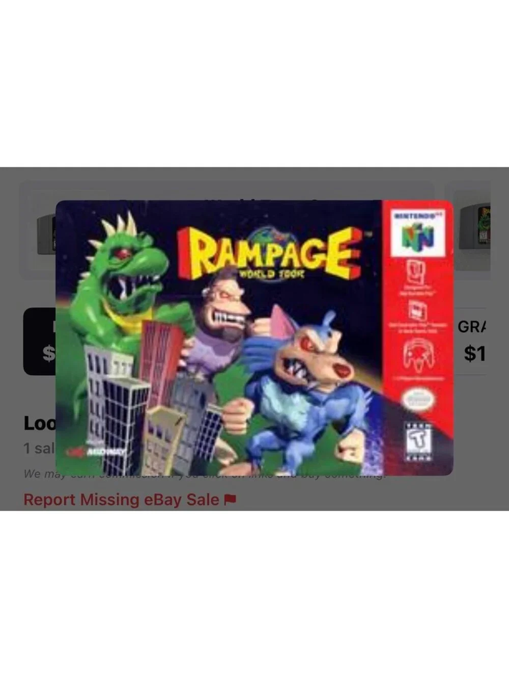 Rampage World Tour for Nintendo 64